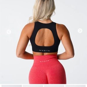 NVGTN Black Pursuit Seamless Bra Mediun